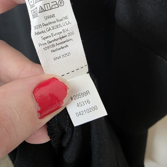 NEW Spanx Black Ponte Overlay Sleeveless Classic Fitted Midi Dress Size 2X - Picture 9 of 11